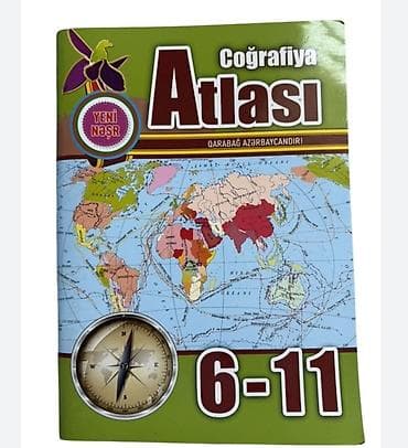 Kitablar və jurnallar: Məhsul: Coğrafiya Atlası (Yeni nəşr) Siniflər: 6–11 Xüsusiyyətlər: - — 1