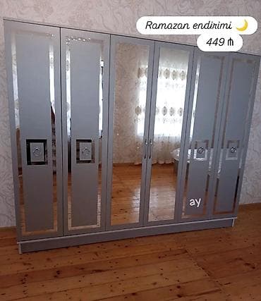 qardirob otagi: *6 Qapılı Dolab* – Sifarişlə Hazırlanır Ölçü: 240 × 47 × 200 Rəng — 2