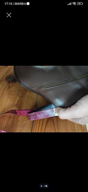 kişi botu: Ölçü: 39, rəng - Qəhvəyi, İşlənmiş — 2