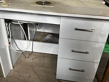Salon manikur matorlu stol yeni 2 eded - Material: parlaq