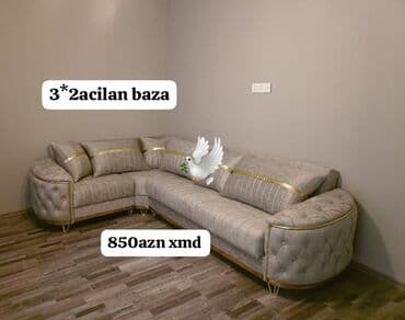 натяжные чехлы на диван бишкек: Угловой диван, Новый, Кожзаменитель — 1