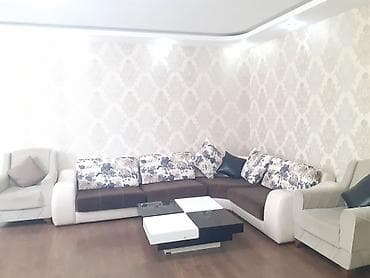 Künc divan dəsti - Tərkib: 1 ədəd L formalı künc divan, 2 ədəd tək