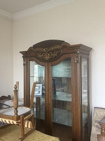 xonca desti: Klassik üslubda taxta qonaq otağı mebel dəsti - Material: keyfiyyətli — 1