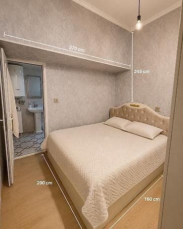 Двуспальная кровать, Шкаф, Б/у — 2