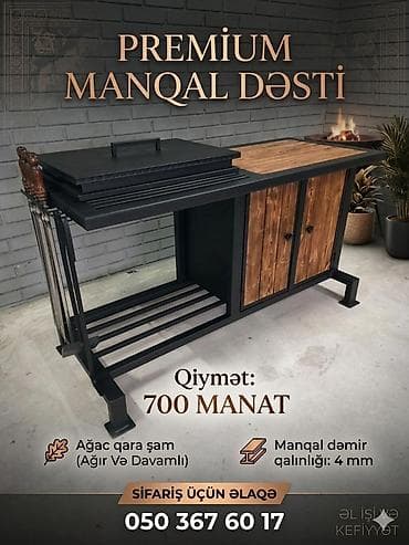 list demirler: Manqal, Kömür, Qapaqlı — 3