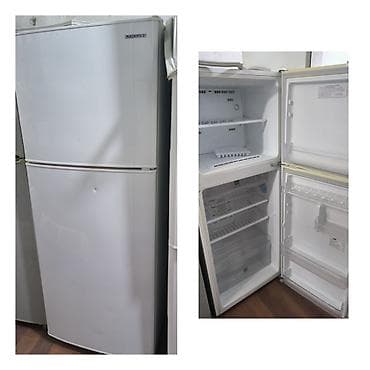 İşlənmiş 2 qapılı Samsung Soyuducu Satılır, rəng - Ağ, Təkərli