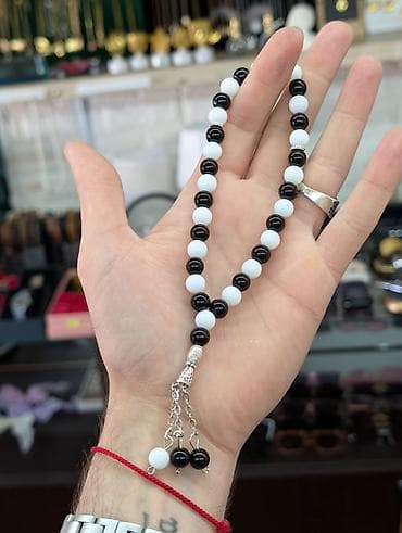 partalar: Məhsul: Təsbeh kolleksiyası - Material: Şüşə və daş görünüşlü — 2