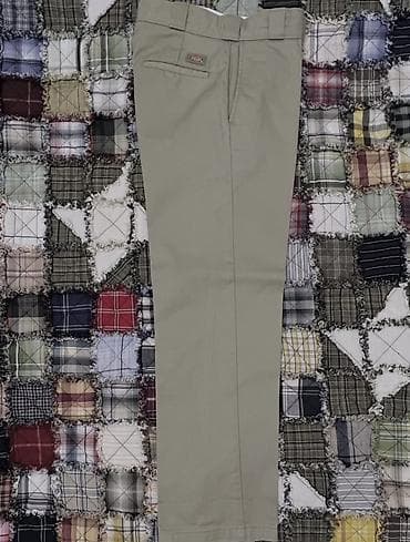 iş geyimi: Dickies klassik iş/gündəlik şalvar - Rəng: açıq bej/xaqui - Model: düz — 4