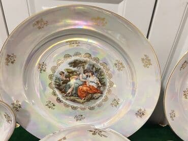 Хозтовары: Чайный набор, цвет - Синий, Фарфор, 6 персон — 4