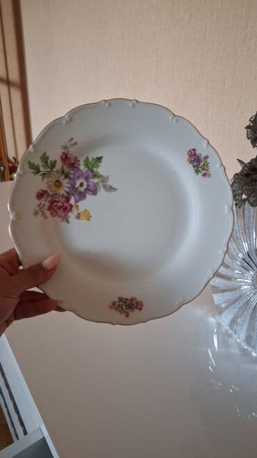 Boşqablar, 6 ədədli dəst, rəng - Ağ, Farfor, Almaniya