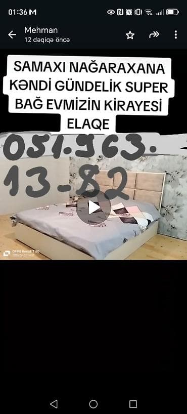 kiraye evlwr: Şamaxı, Nağaraxana kəndində gündəlik kirayə verilən bağ evi. - İki — 1