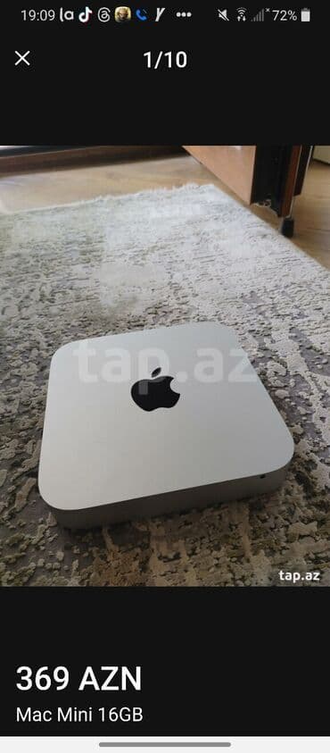 Masaüstü kompüterlər və iş stansiyaları: Mac Mini İ7 Proccesor 16 GB RAM 2 TB yaddas ideal veziyetde Mouse — 1