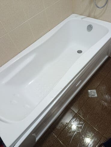 ванна пластиковая: Akril vanna – klassik düzbucaqlı model - Material: yüksək keyfiyyətli — 2