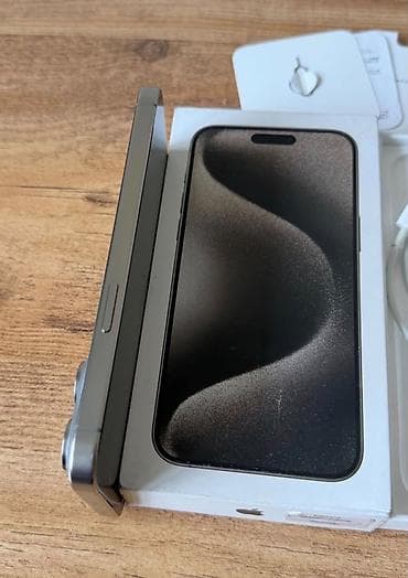 televizor islenmis: IPhone 15 Pro Max, 256 GB, Natural Titanium, Zəmanət, Simsiz şarj, Face ID — 3