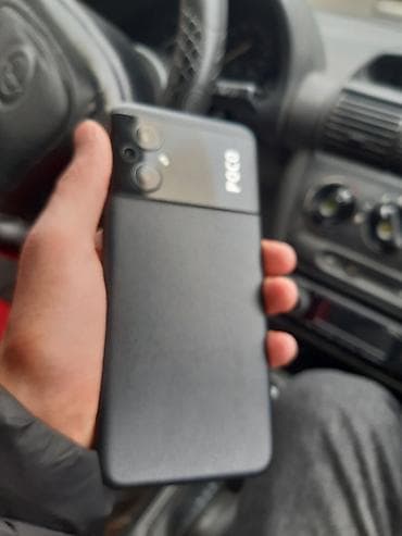 telfon gence: Poco M5, 128 GB, rəng - Qara, Düyməli, Barmaq izi, Face ID — 2