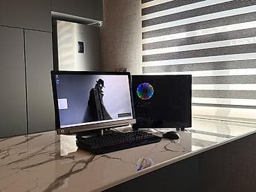hp monoblok: Masaüstü Kompüter dəsti Windows 10 pro Prosessor- Intel(R) Core(TM) — 2