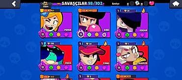 Brawl Stars hesabı – yüksək səviyyəli oyun profili - Kupa: 35,801 - — 9