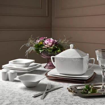 çayni servis: Karacanin Fine Pearl Helen seriasinden 12 neferlik (62parca)yemek — 3