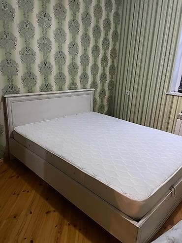 2 neferlik matras: İki nəfərlik yataq və döşək dəsti - Ölçü: təxmini 160×200 sm — 1