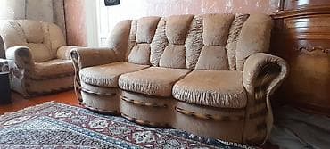 həsir stol stul: İşlənmiş, Klassik divan, Divan — 3