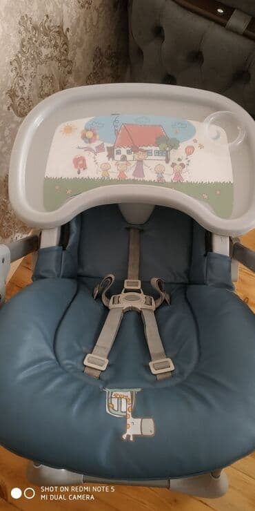 uşaq ucun yemek stolu: Uşaq yemək masası az istifadə olunub əla vəziyyətdədir padnusu çıxır — 3