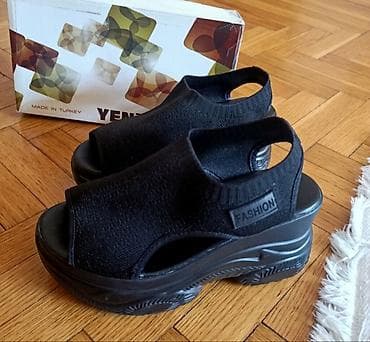 Basanoşka və səndəllər: Qadın platforma gündəliyə uyğun rahar sandal yeni istifadə — 2
