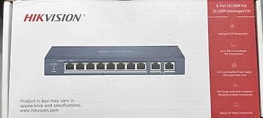 3 d panel: HIKVISION PoE Switch – Gigabit/10/100M, Unmanaged, Value Series — 2