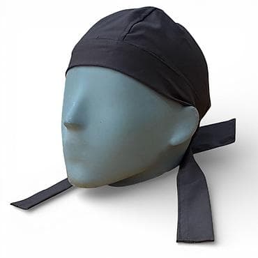 baş geyimi: Mətbəx üçün peşəkar papaqlar dəsti – Modellər: bağlama lentli bandana — 2