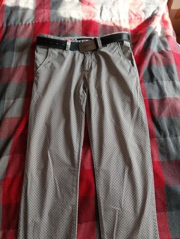 qadın ziyafət geyimləri: Klassik Şalvar, LeviS, 6XL (EU 52), rəng - Boz — 1