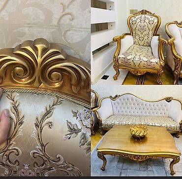 kreslo kachalka: ✅Tecili divan 2 kreslo ve jurnalni 450 manata satılır temirle bağlı — 1