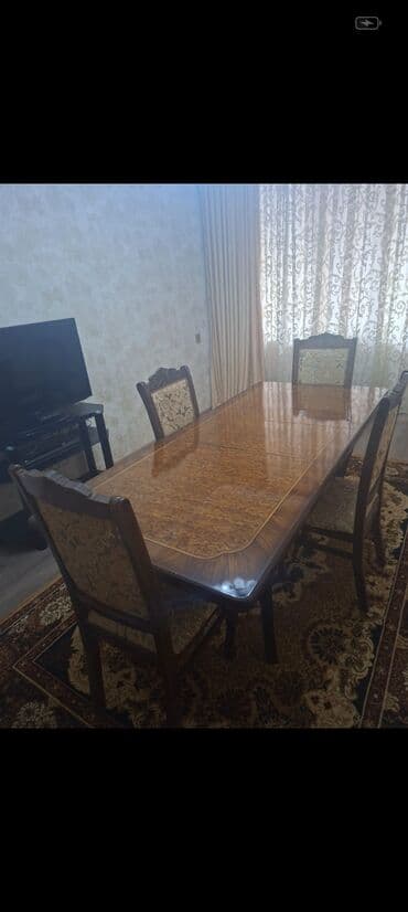 Qab-qacaq və mətbəx ləvazimatları: İşlənmiş, 6 stul — 1