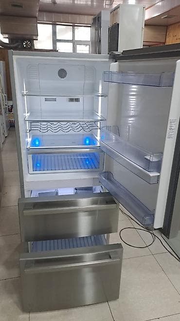 Кухонные плиты и варочные поверхности: 2 двери Hitachi Холодильник Продажа, цвет - Серебристый, С диспенсером — 2