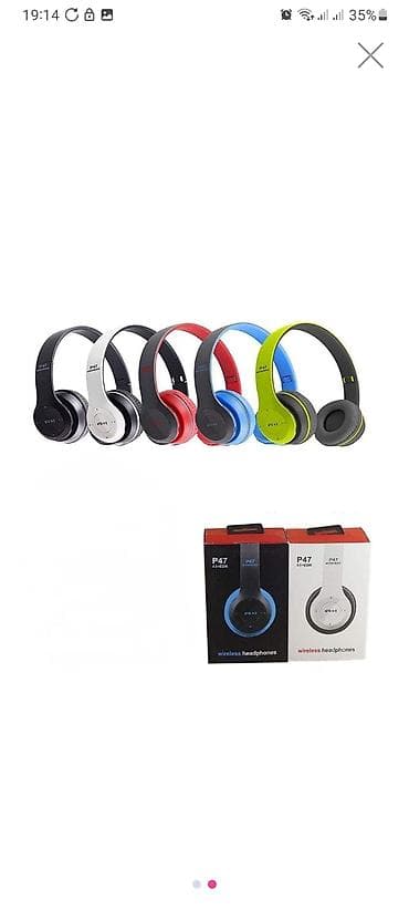 masaustu komputerlər: Məhsul: P47 Wireless qulaqcıq - Bağlantı: Bluetooth (4.1+EDR yazısı — 1