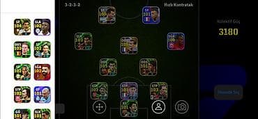 EFootball mobil oyununda güclü komanda hesabı/squad - Diziliş