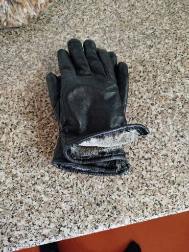 Maskalar, eynəklər: Qara dəri əlcək - Material: yumşaq, elastik süni/haqq dəri görünüşlü — 2