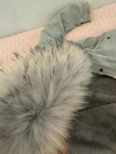 yarı botinkalar: Qadın üçün qışlıq parka - Rəng: açıq mavi (denim effekti), daxili — 3