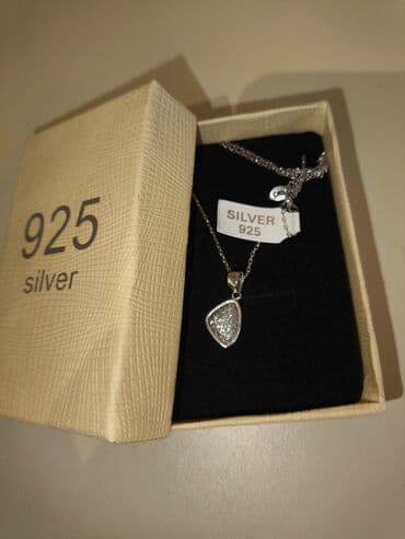 gumuş boyunbagı: 925 gümüş boyunbağı - Material: 925 ayarlı gümüş (qablaşdırmada və — 4