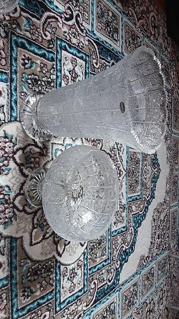 Şamdanlar: Xrustal meyve qabi boyuk 28 sm — 1