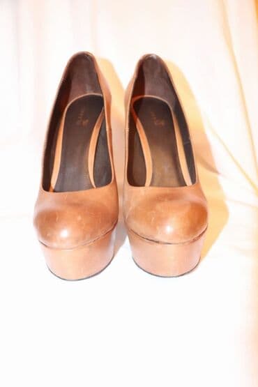 женские бирюзовые туфли: Tuflilər, Ölçü: 39, rəng - Qəhvəyi, İşlənmiş — 2