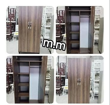 Sifarişlə ofis mebeli: Düz dolab, Yataq otağı üçün, Şifonyer, Açılan, Quraşdırıla bilən, 4 qapılı — 8