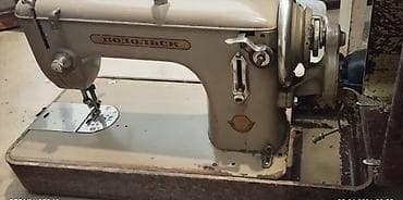 dikiş makinası: Podolsk tikiş maşını – mexaniki tip.Üsdunun qabaqida var baglanir — 1