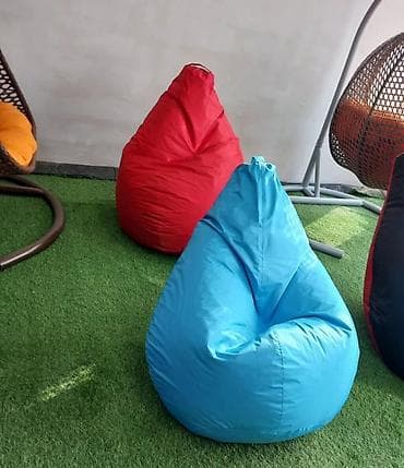 ən ucuz xalcalar: Pufik-kreslo, Parça, rəng - Yaşıl, Kredit yoxdur — 4