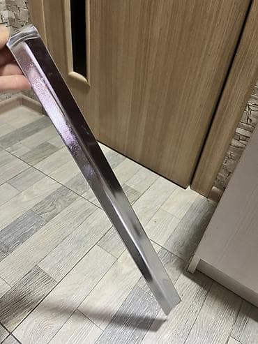 plastik su borulari: Parlaq xrom rəngli metal Rajok - Material: paslanmayan/metal — 2