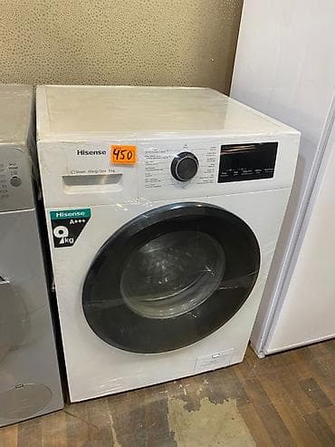 Аристоны: Hisense önyükləməli paltaryuyan maşın - Tutum: 9 kq - Enerji — 1
