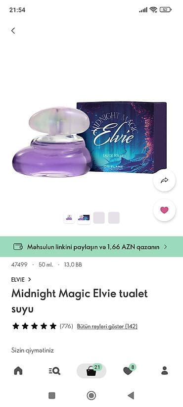 apple watch series 7: Midnight Magic Elvie tualet suyu – Oriflame Sweden - Həcm: 50 ml - — 1