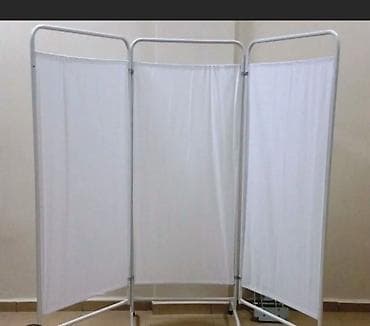 quru süd: 3 bölməli qatlanan tibbi pərdə (ekran) - Üç panelli konstruksiya: hər — 1