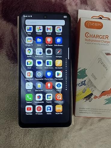 printer wifi: Tecno Spark 20 Pro, 256 GB, rəng - Qara, Sensor, Face ID — 6