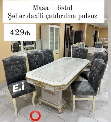 balaca stul: Qonaq otağı üçün, Yeni, 6 stul — 1