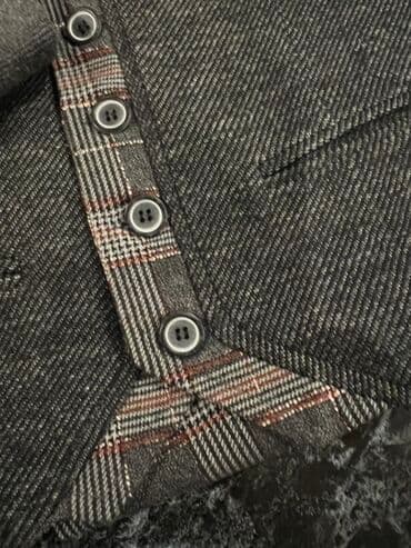 kişi ucun klassik qara kostyum: Kostyum, Demisezon, Zara, XS, rəng - Boz — 4