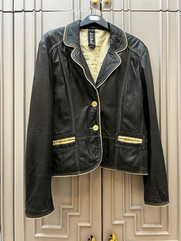 кожаная куртка женская: Кожаная куртка, L — 1